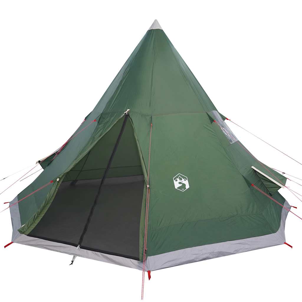 8721012208483_g_en_hd_2 vidaXL Camping Tent Tipi 4-Person Green Waterproof - Image 4