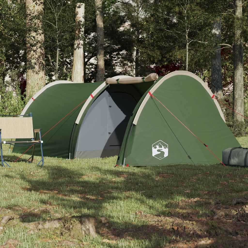8721012208629_g_en_hd_1 vidaXL Camping Tent Tunnel 4-Person Green Waterproof - Image 3