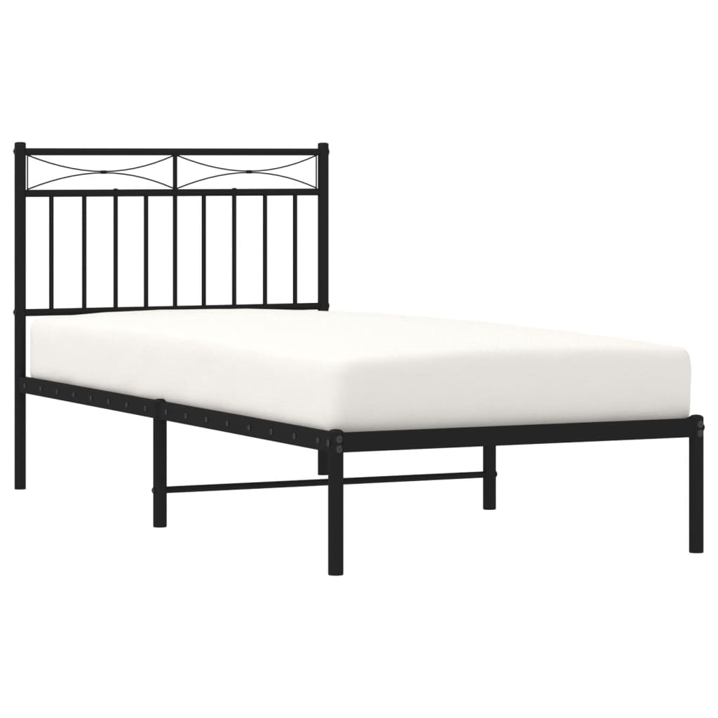 8721012209923_g_en_hd_1 vidaXL Metal Bed Frame without Mattress with Headboard Black 90x190 cm - Image 3