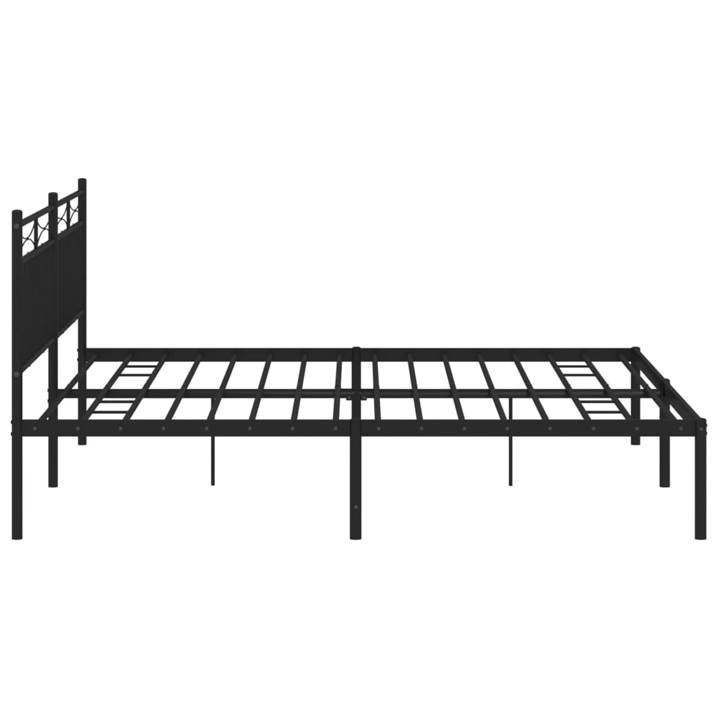 8721012210042_g_en_hd_4 vidaXL Metal Bed Frame without Mattress with Headboard Black 183x203 cm King - Image 6