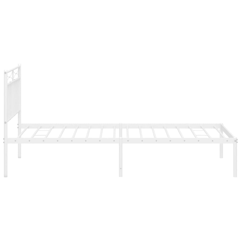 8721012210455_g_en_hd_4 vidaXL Metal Bed Frame without Mattress with Headboard White 107x203 cm King Single - Image 6