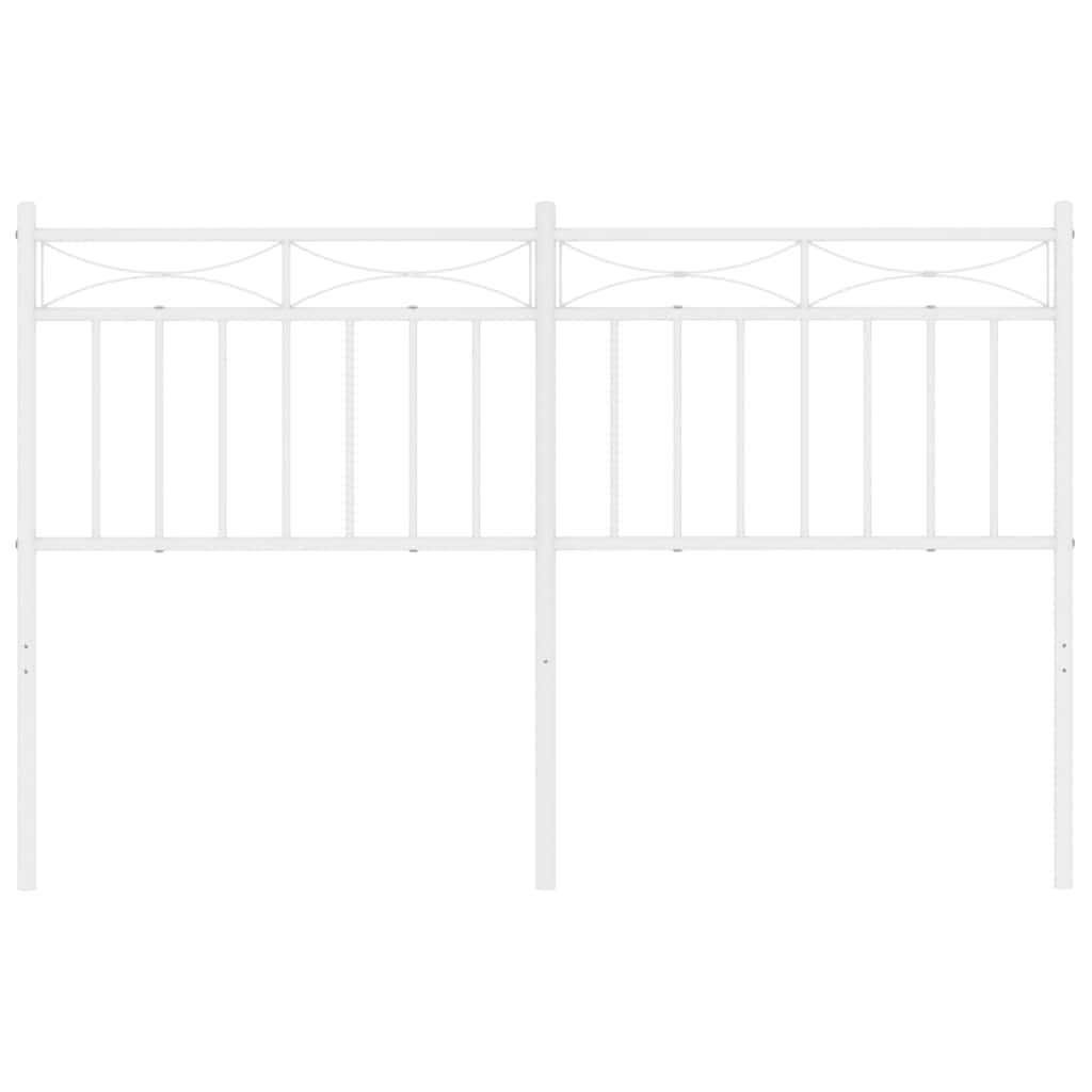 8721012210813_g_en_hd_2 vidaXL Metal Headboard White 137 cm Double - Image 4
