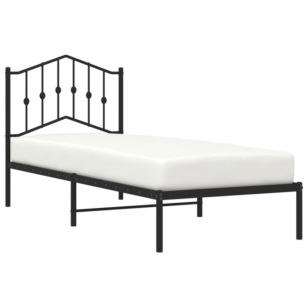 8721012210905_g_en_hd_1 vidaXL Metal Bed Frame without Mattress with Headboard Black 90x190 cm - Image 3