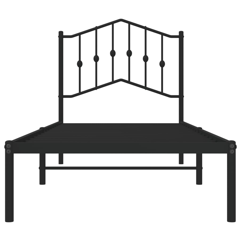 8721012210905_g_en_hd_3 vidaXL Metal Bed Frame without Mattress with Headboard Black 90x190 cm - Image 5