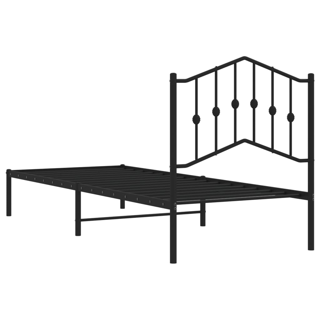 8721012210905_g_en_hd_5 vidaXL Metal Bed Frame without Mattress with Headboard Black 90x190 cm - Image 7