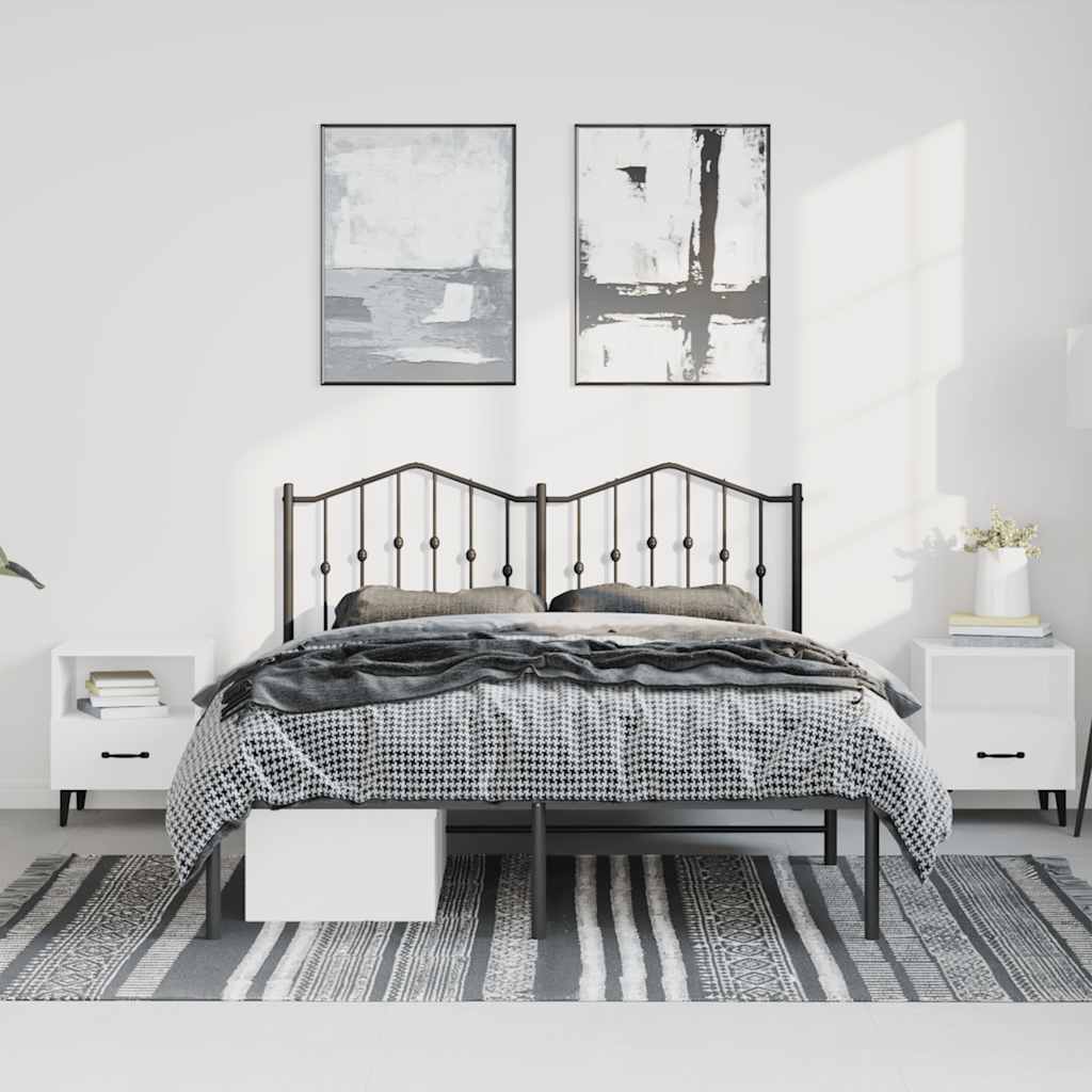 8721012210974_g_en_hd_1 vidaXL Metal Bed Frame without Mattress with Headboard Black 135x190 cm - Image 3