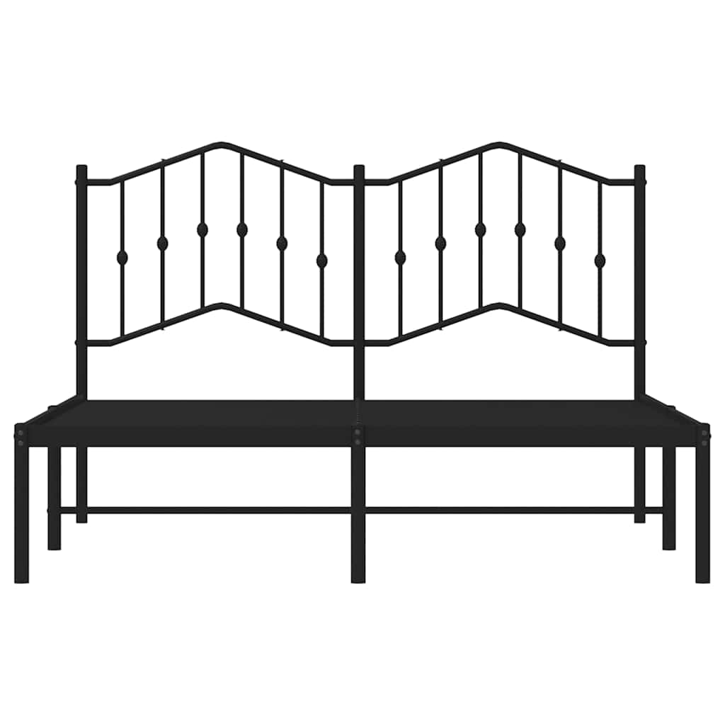 8721012210974_g_en_hd_4 vidaXL Metal Bed Frame without Mattress with Headboard Black 135x190 cm - Image 6