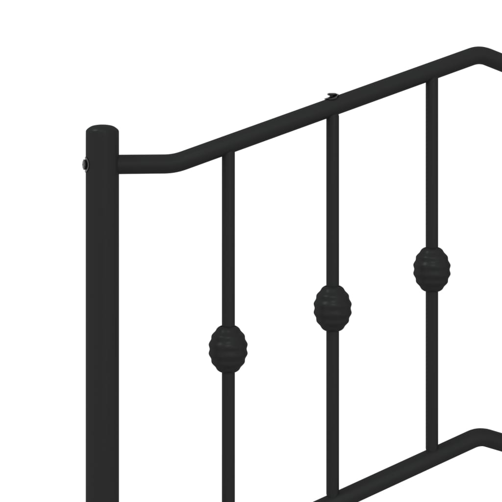8721012211124_g_en_hd_6 vidaXL Metal Bed Frame without Mattress with Footboard Black 107x203 cm King Single - Image 8