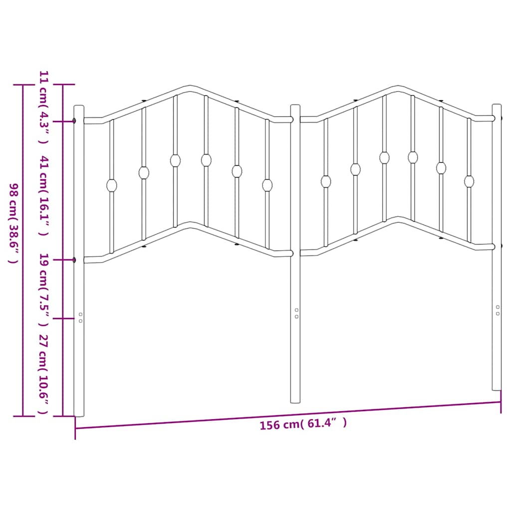 8721012211322_g_en_hd_4 vidaXL Metal Headboard Black 152 cm Queen - Image 6