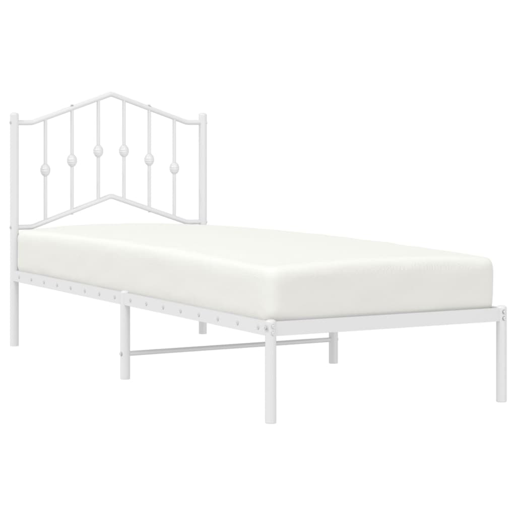 8721012211391_g_en_hd_1 vidaXL Metal Bed Frame without Mattress with Headboard White 90x190 cm - Image 3