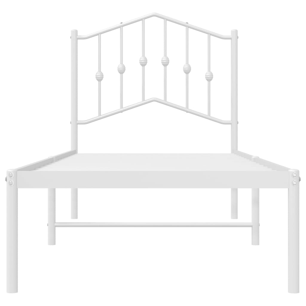 8721012211391_g_en_hd_3 vidaXL Metal Bed Frame without Mattress with Headboard White 90x190 cm - Image 5