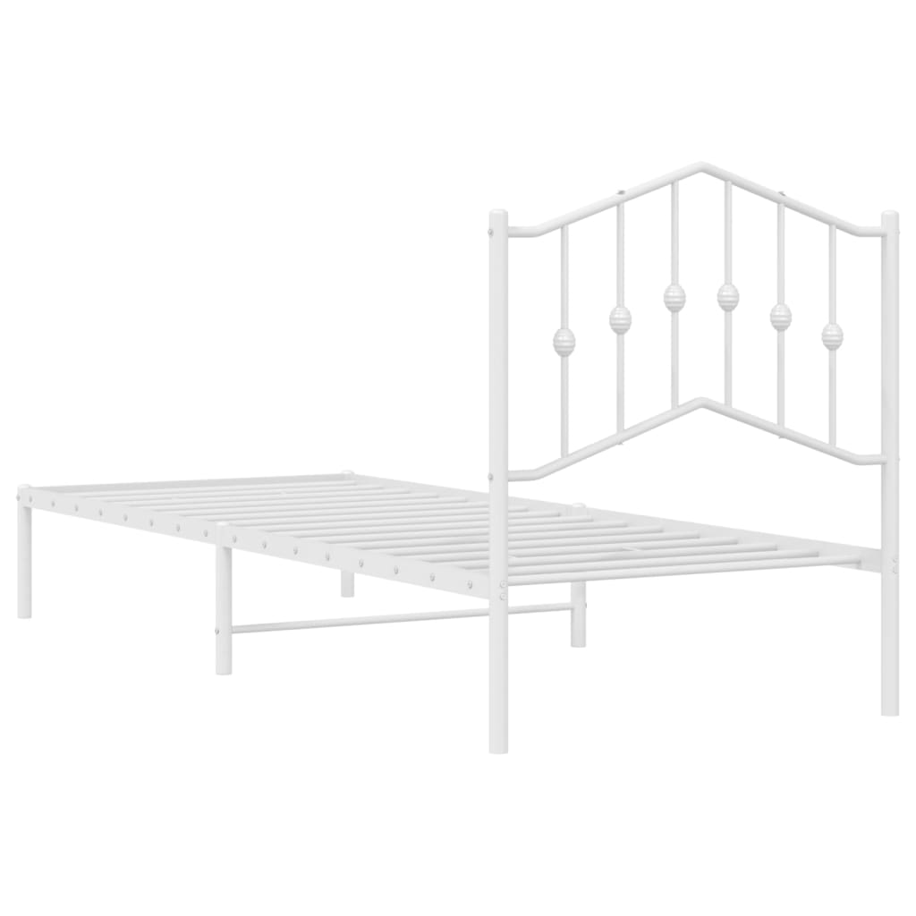 8721012211391_g_en_hd_5 vidaXL Metal Bed Frame without Mattress with Headboard White 90x190 cm - Image 7