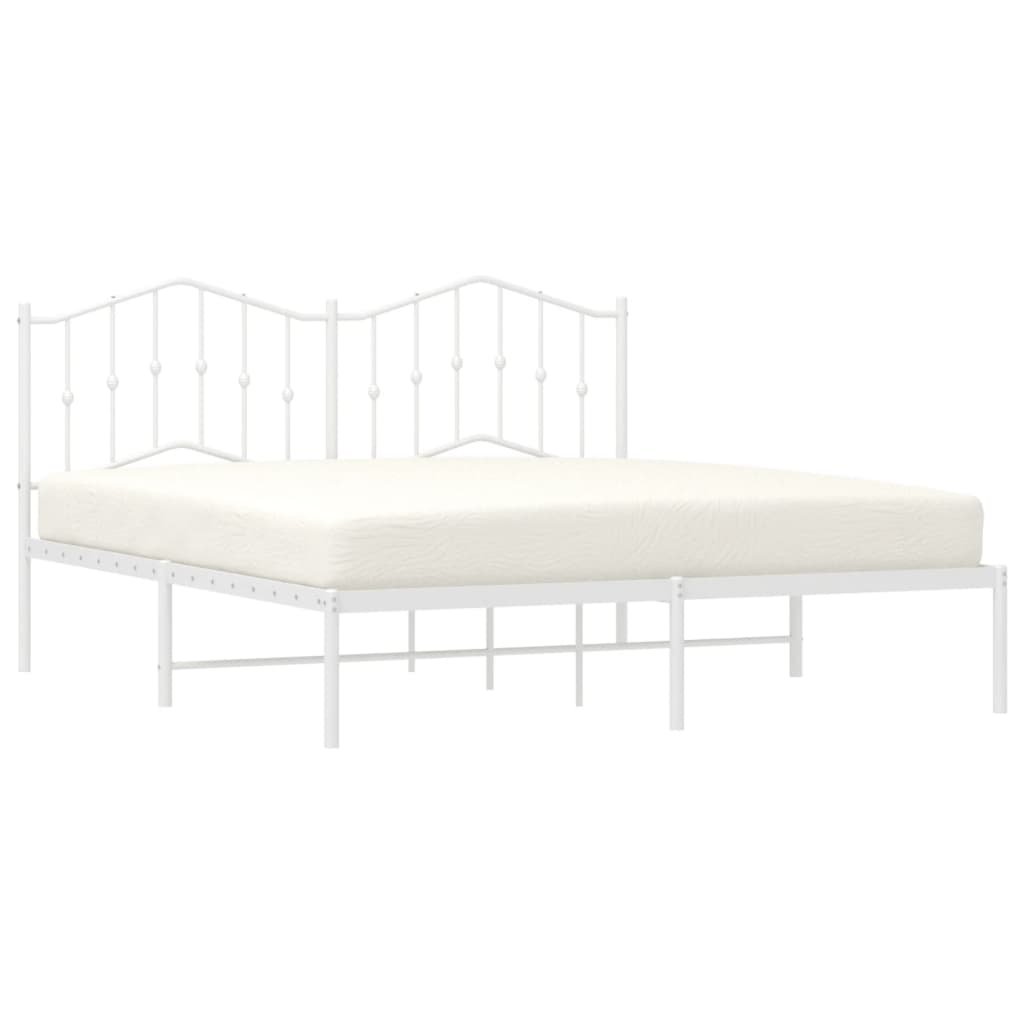 8721012211513_g_en_hd_1 vidaXL Metal Bed Frame without Mattress with Headboard White 183x203 cm King - Image 3