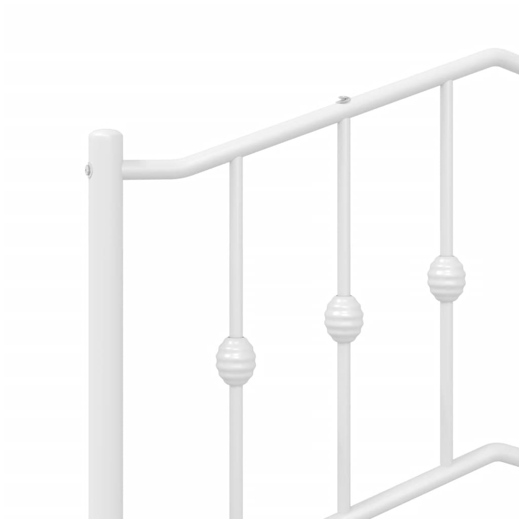 8721012211612_g_en_hd_6 vidaXL Metal Bed Frame without Mattress with Footboard White 107x203 cm King Single - Image 8