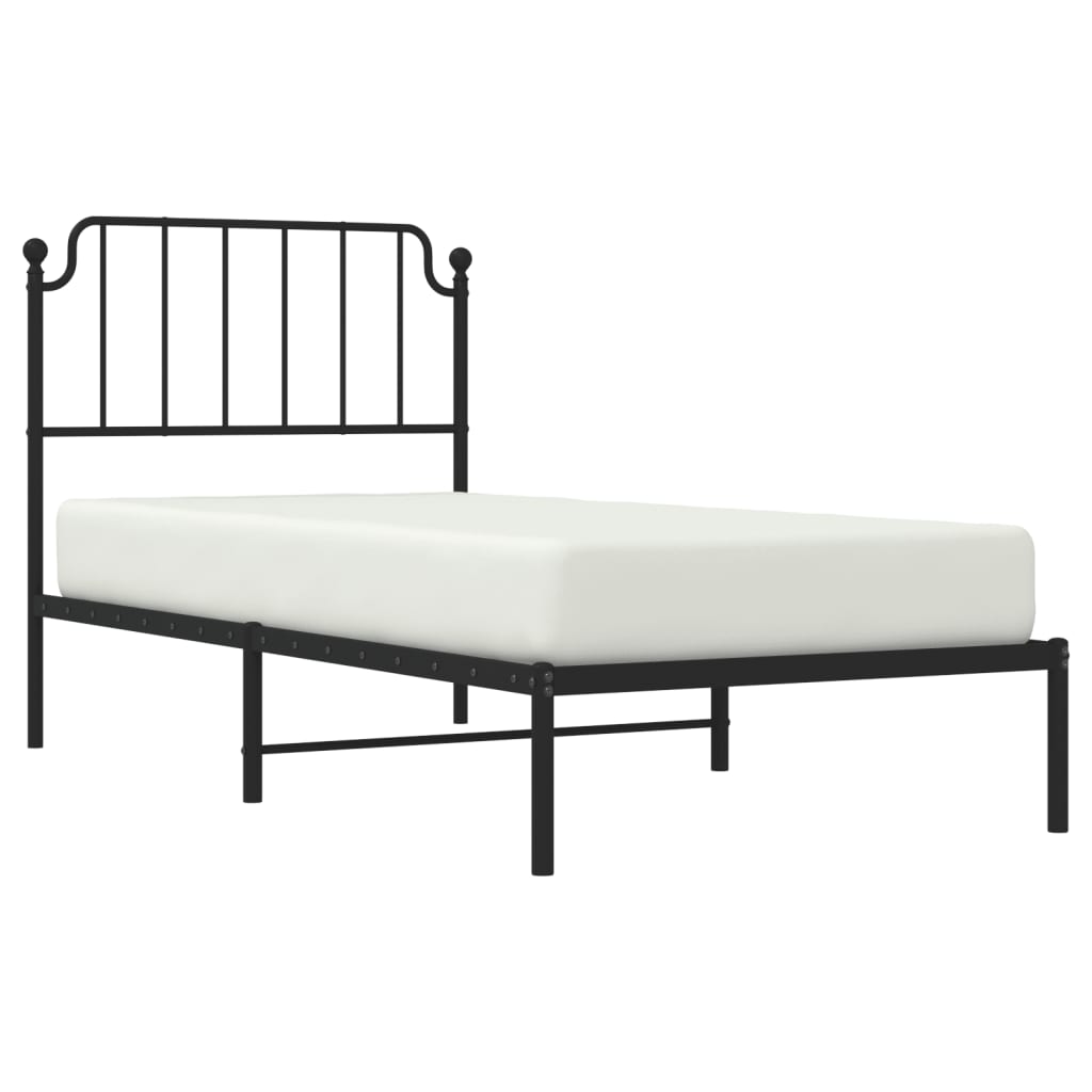 8721012211889_g_en_hd_1 vidaXL Metal Bed Frame without Mattress with Headboard Black 90x190 cm - Image 3