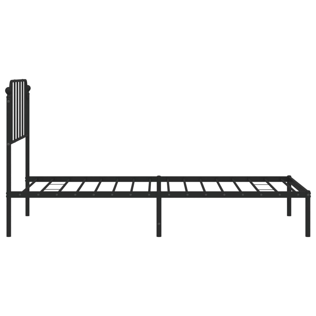 8721012211889_g_en_hd_4 vidaXL Metal Bed Frame without Mattress with Headboard Black 90x190 cm - Image 6