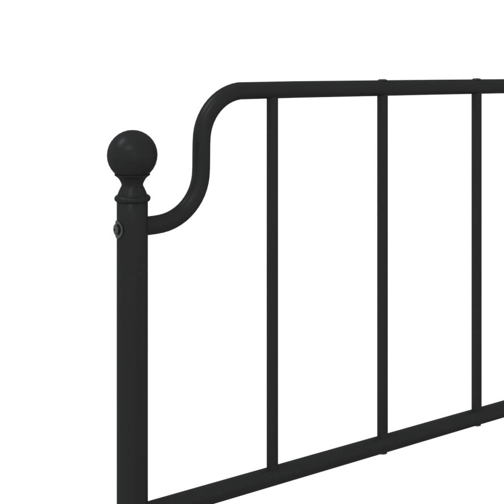 8721012212107_g_en_hd_6 vidaXL Metal Bed Frame without Mattress with Footboard Black 107x203 cm King Single - Image 8