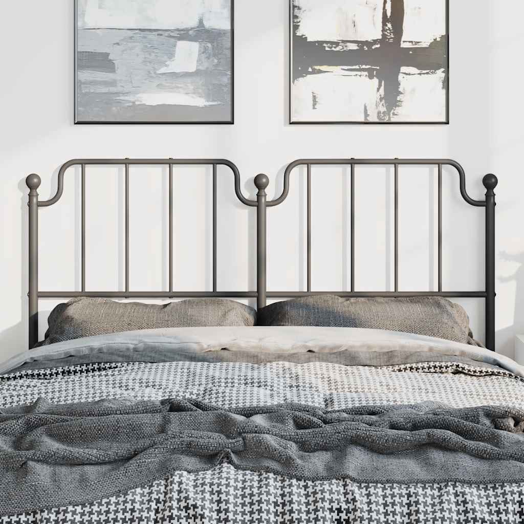 8721012212282_g_en_hd_1 vidaXL Metal Headboard Black 137 cm Double - Image 3