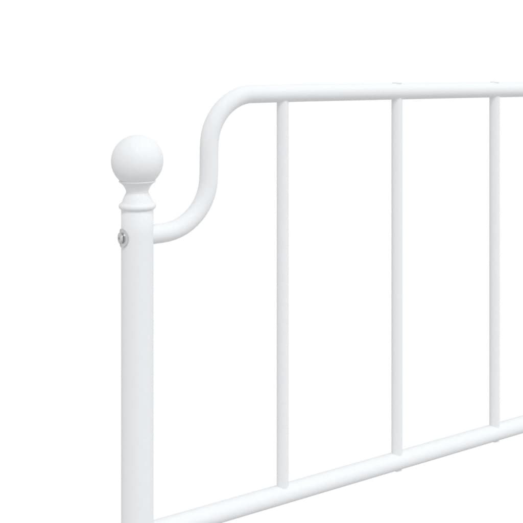8721012212596_g_en_hd_6 vidaXL Metal Bed Frame without Mattress with Footboard White 107x203 cm King Single - Image 8