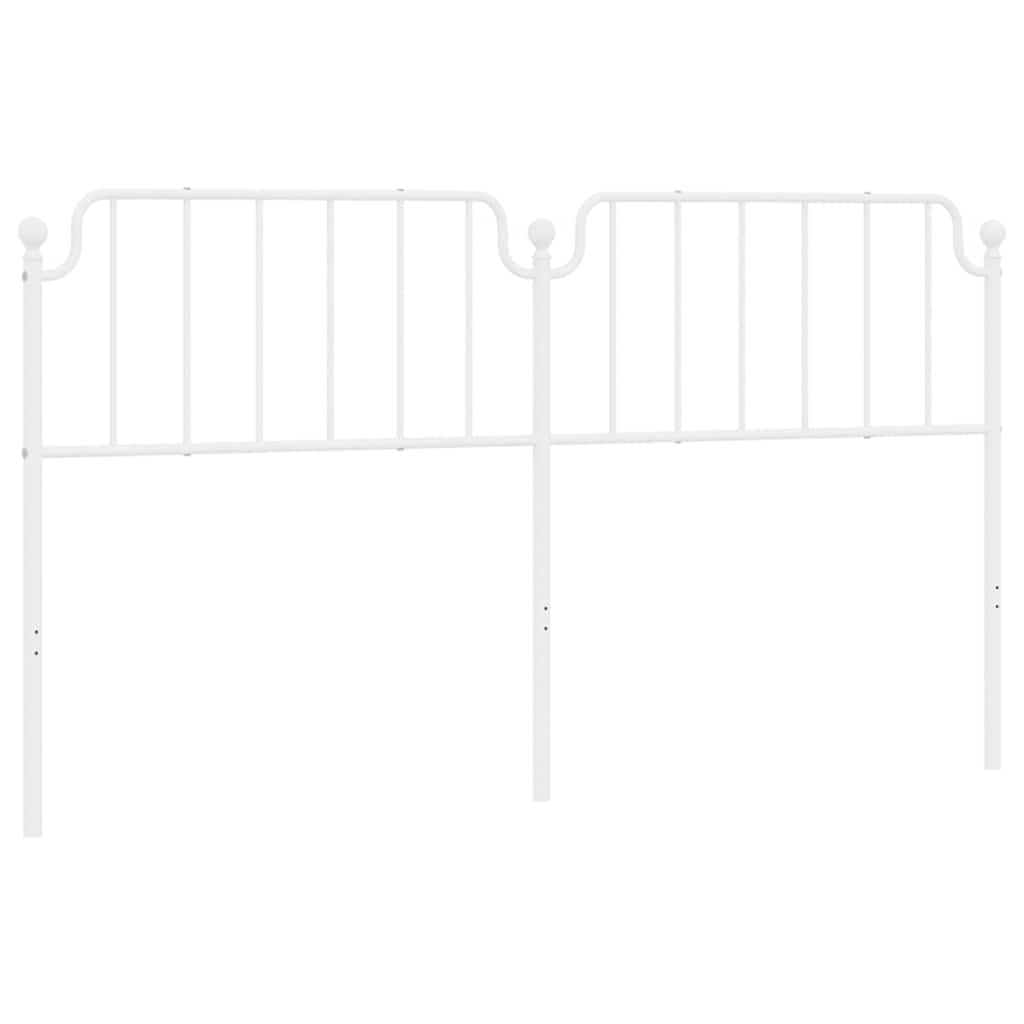 8721012212817_a_en_hd_1 vidaXL Metal Headboard White 183 cm King - Image 2
