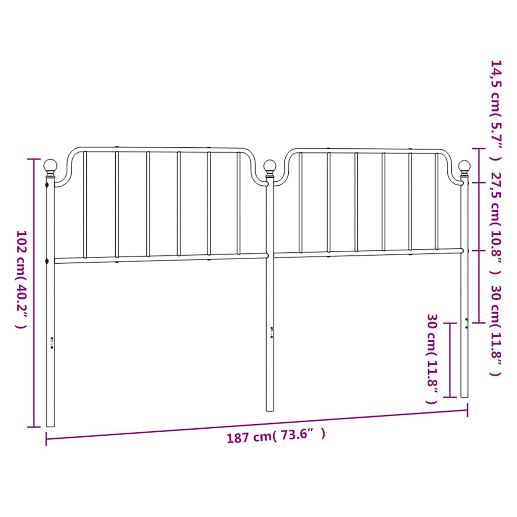 8721012212817_g_en_hd_5 vidaXL Metal Headboard White 183 cm King - Image 7