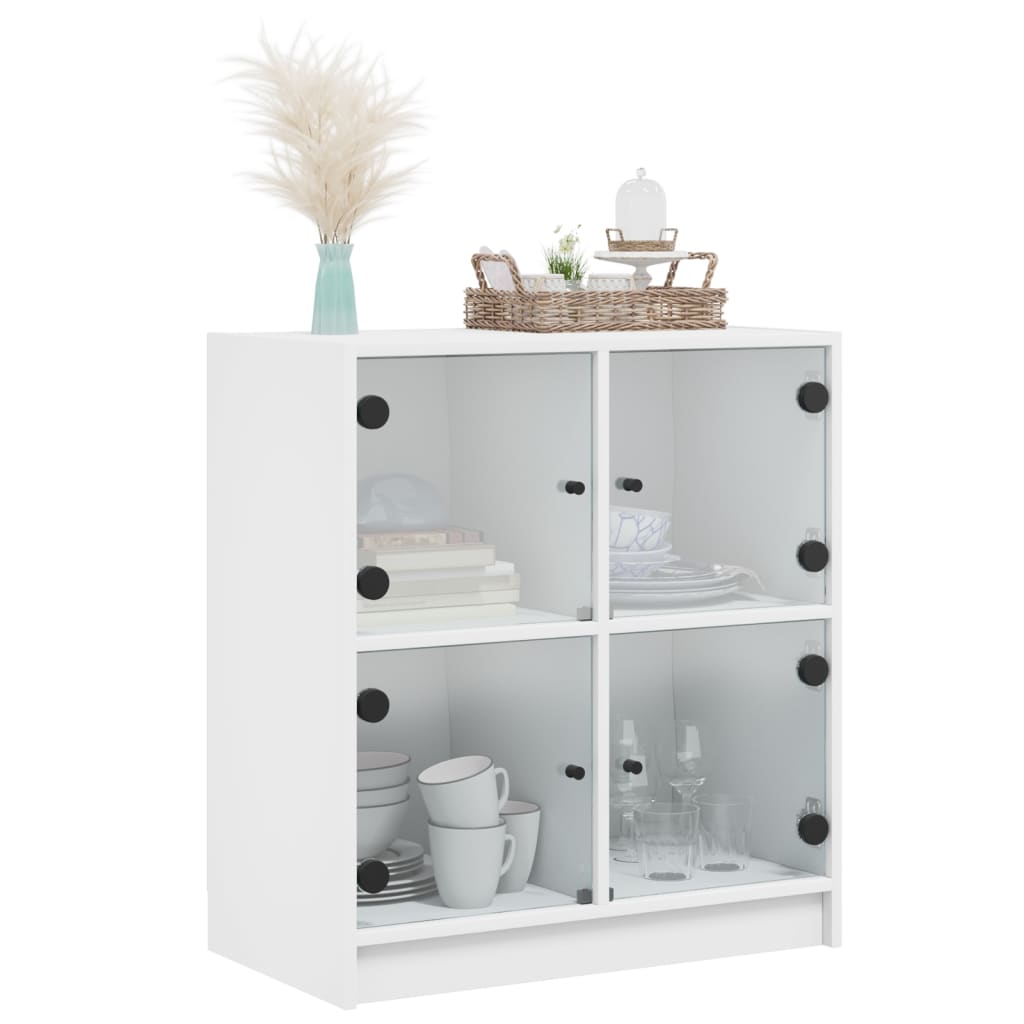 8721012213289_g_en_hd_2 vidaXL Side Cabinet with Glass Doors White 68x37x75.5 cm - Image 5