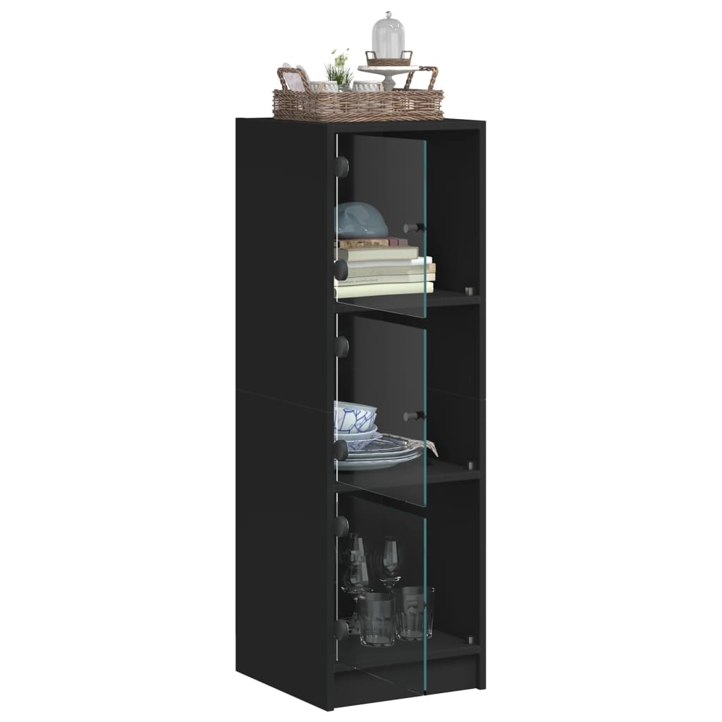 8721012213364_g_en_hd_3 vidaXL Highboard with Glass Doors Black 35x37x109 cm - Image 6