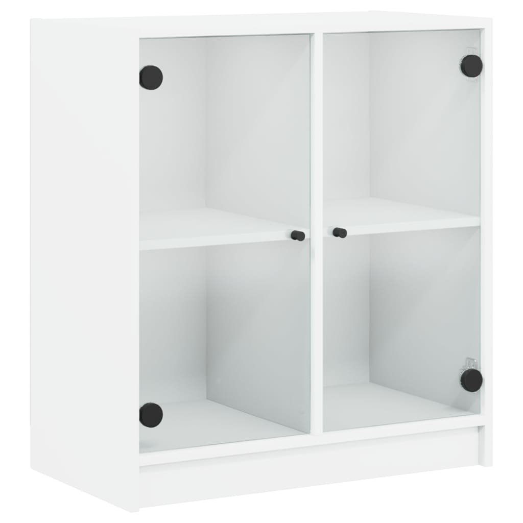 8721012213708_a_en_hd_1 vidaXL Side Cabinet with Glass Doors White 68x37x75.5 cm - Image 2
