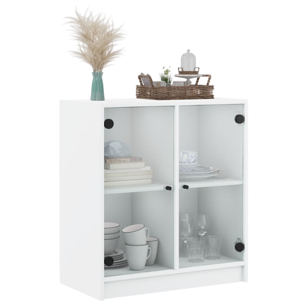 8721012213708_g_en_hd_2 vidaXL Side Cabinet with Glass Doors White 68x37x75.5 cm - Image 5