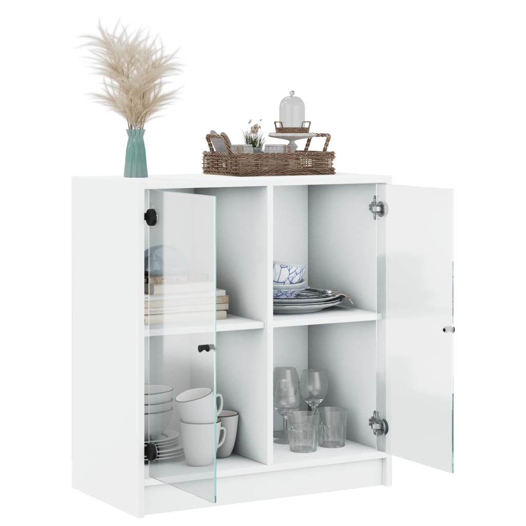 8721012213708_g_en_hd_3 vidaXL Side Cabinet with Glass Doors White 68x37x75.5 cm - Image 6