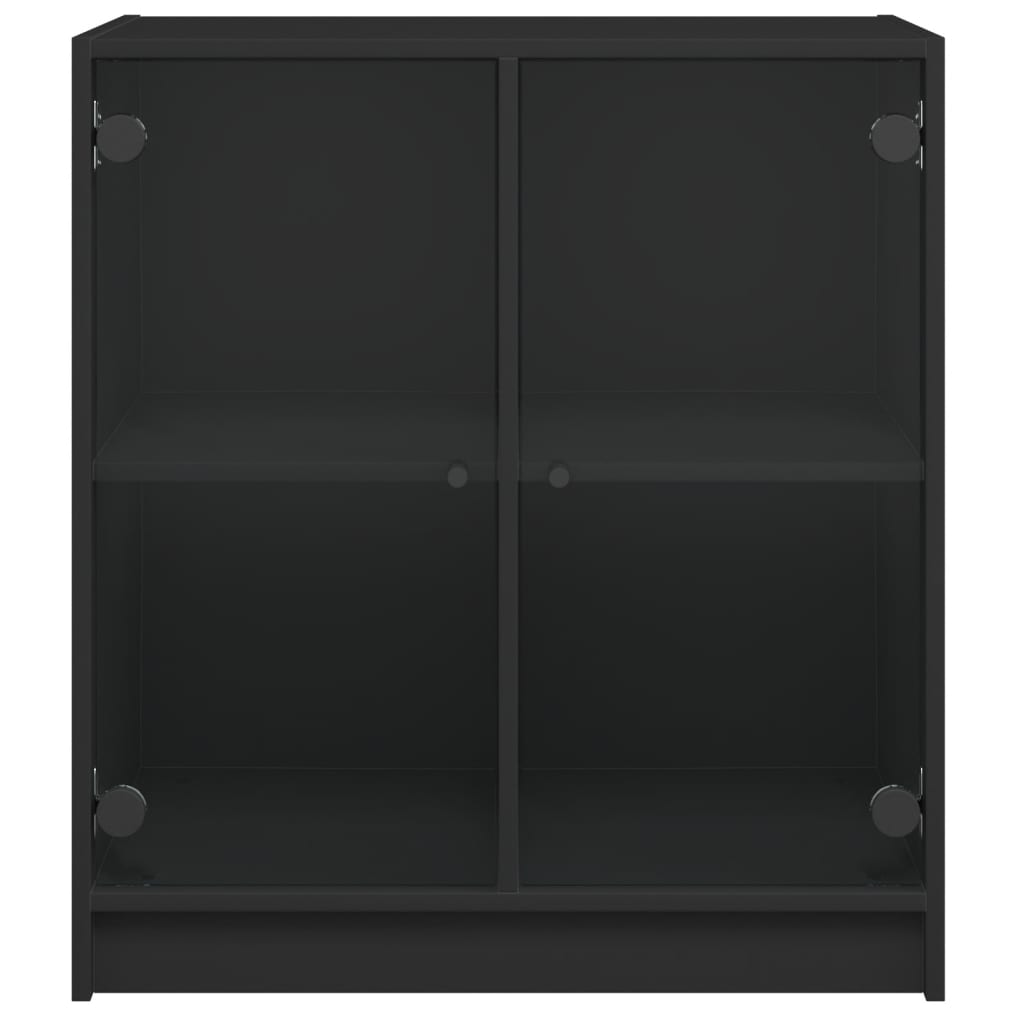 8721012213715_g_en_hd_4 vidaXL Side Cabinet with Glass Doors Black 68x37x75.5 cm - Image 7