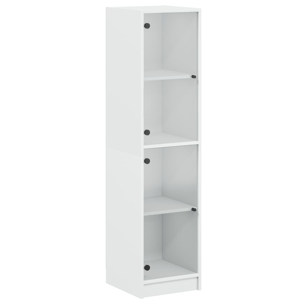 8721012213845_a_en_hd_1 vidaXL Highboard with Glass Doors White 35x37x142 cm - Image 2