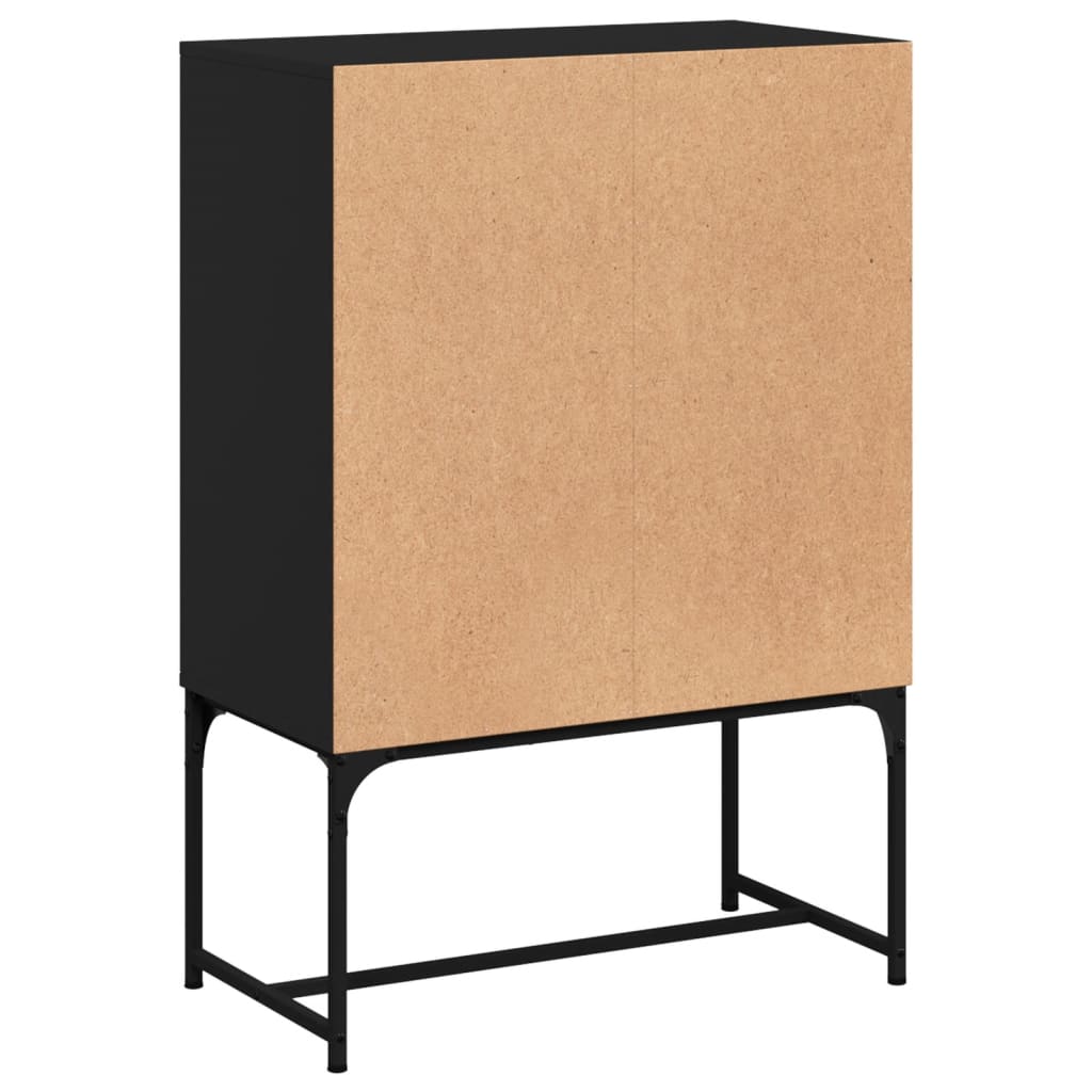 8721012214972_g_en_hd_6 vidaXL Side Cabinet with Glass Doors Black 69x37x100 cm - Image 9