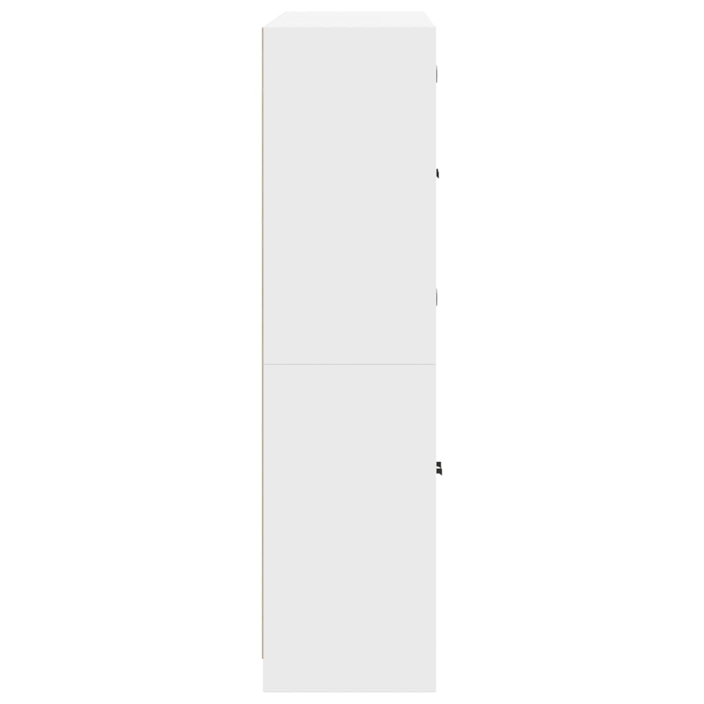 8721012216143_g_en_hd_6 vidaXL Bookcase with Doors White 136x37x142 cm Engineered Wood - Image 9