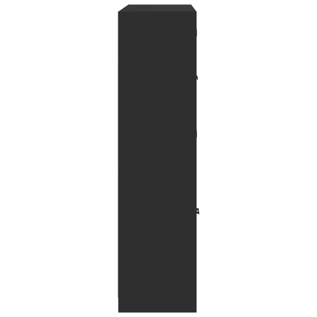 8721012216150_g_en_hd_6 vidaXL Bookcase with Doors Black 136x37x142 cm Engineered Wood - Image 9