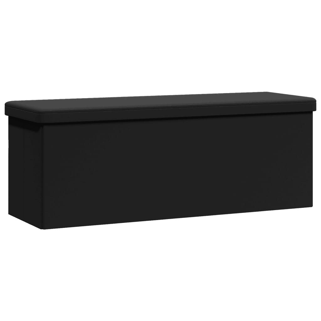 8721012216334_a_en_hd_1 vidaXL Storage Bench Foldable Black PVC - Image 2