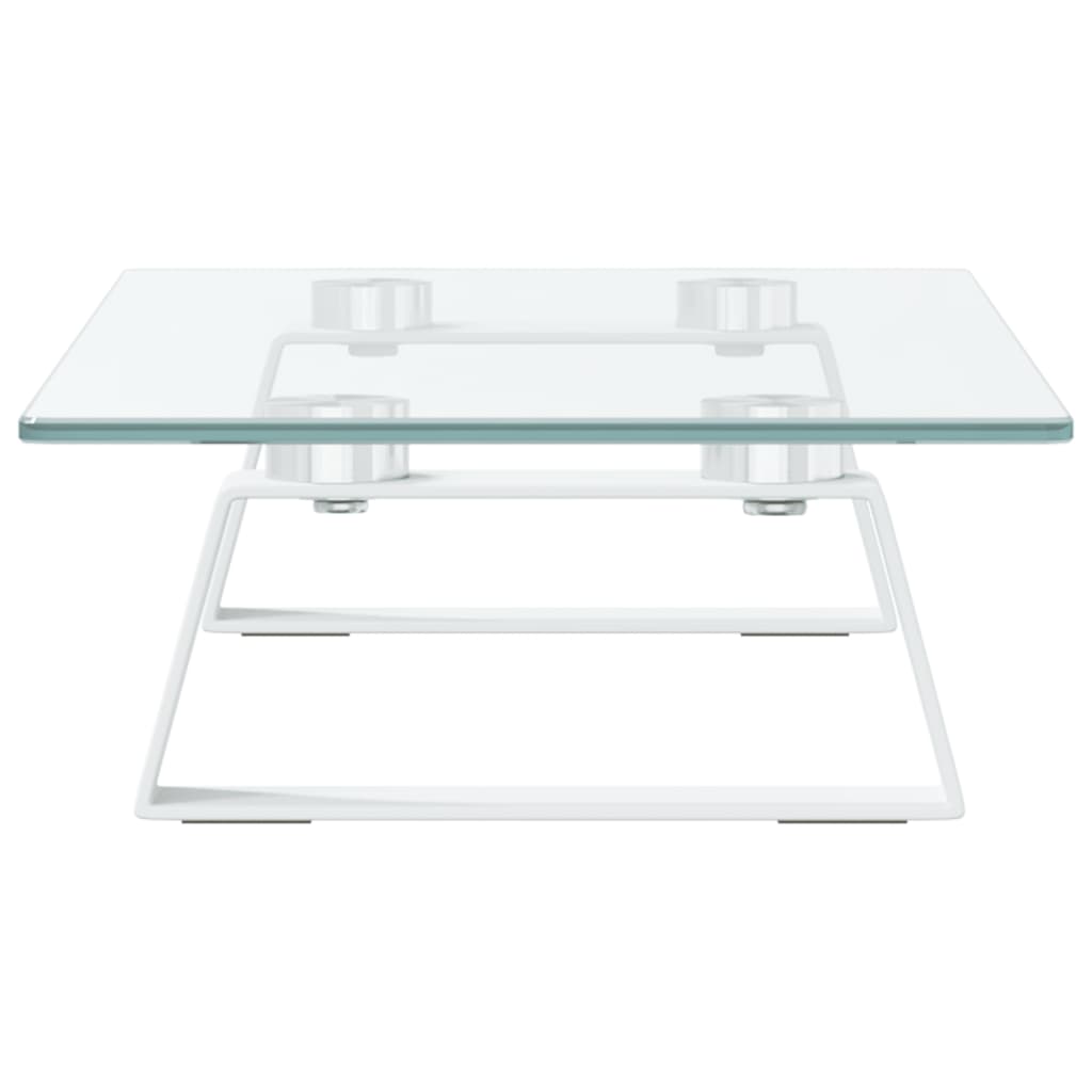8721012216358_g_en_hd_3 vidaXL Monitor Stand White 40x20x8 cm Tempered Glass and Metal - Image 5