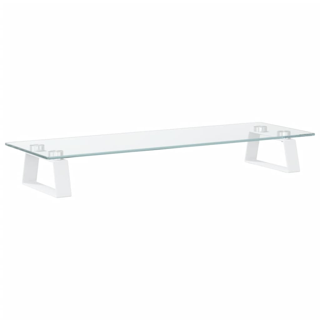 8721012216365_g_en_hd_4 vidaXL Monitor Stand White 60x20x8 cm Tempered Glass and Metal - Image 6