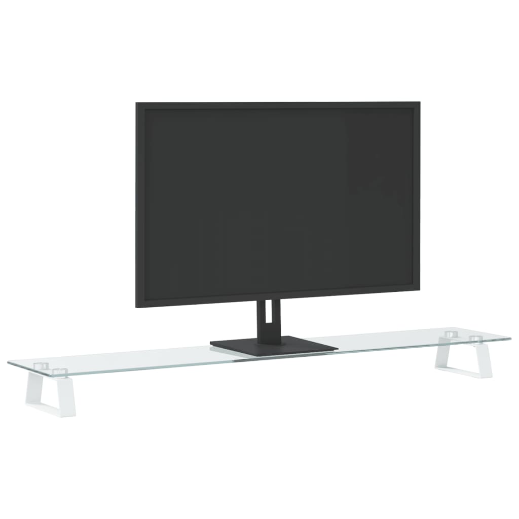 8721012216389_g_en_hd_1 vidaXL Monitor Stand White 100x20x8 cm Tempered Glass and Metal - Image 3