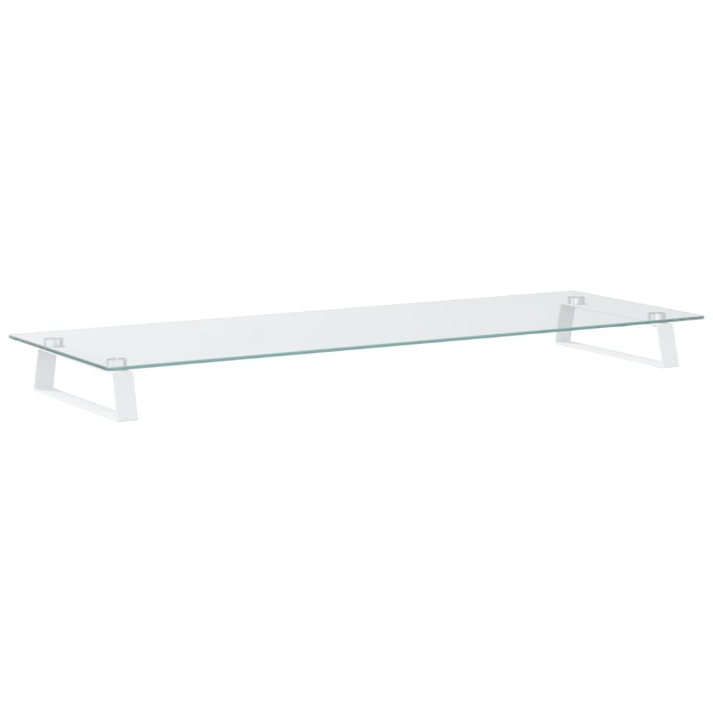 8721012216426_g_en_hd_4 vidaXL Monitor Stand White 100x35x8 cm Tempered Glass and Metal - Image 6
