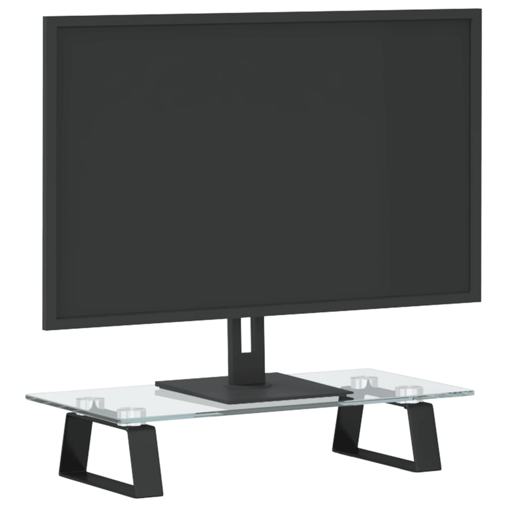 8721012216433_g_en_hd_1 vidaXL Monitor Stand Black 40x20x8 cm Tempered Glass and Metal - Image 3