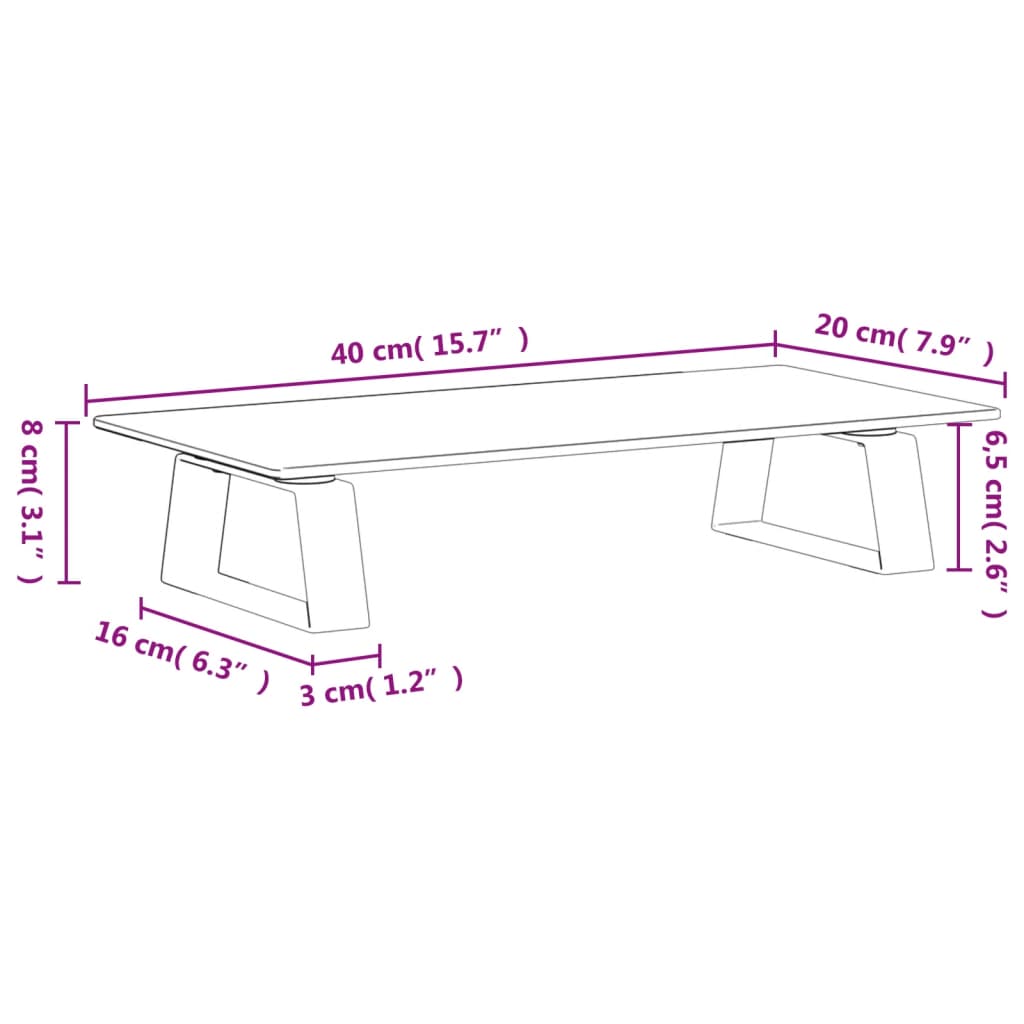 8721012216433_g_en_hd_6 vidaXL Monitor Stand Black 40x20x8 cm Tempered Glass and Metal - Image 8