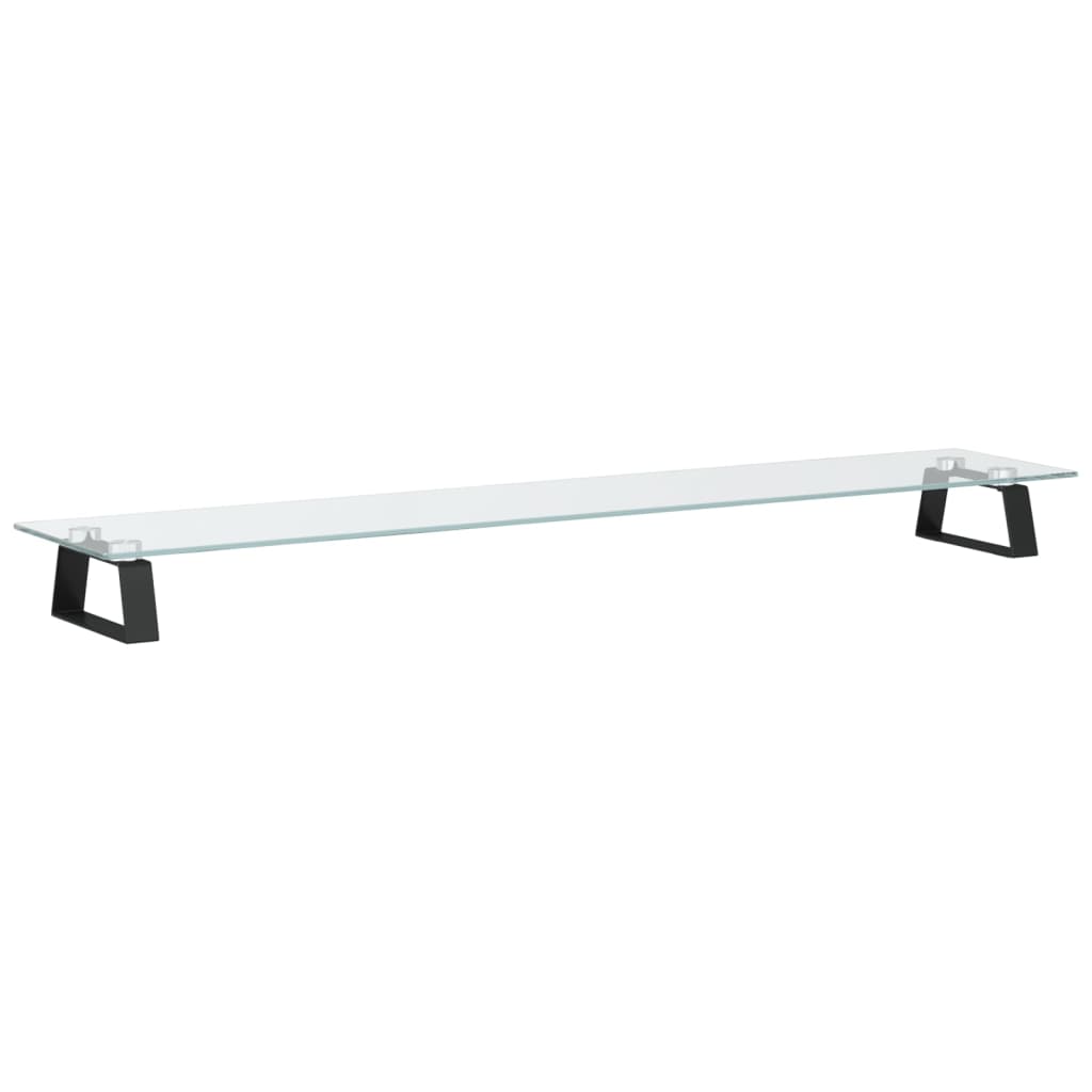 8721012216464_a_en_hd_1 vidaXL Monitor Stand Black 100x20x8 cm Tempered Glass and Metal - Image 2