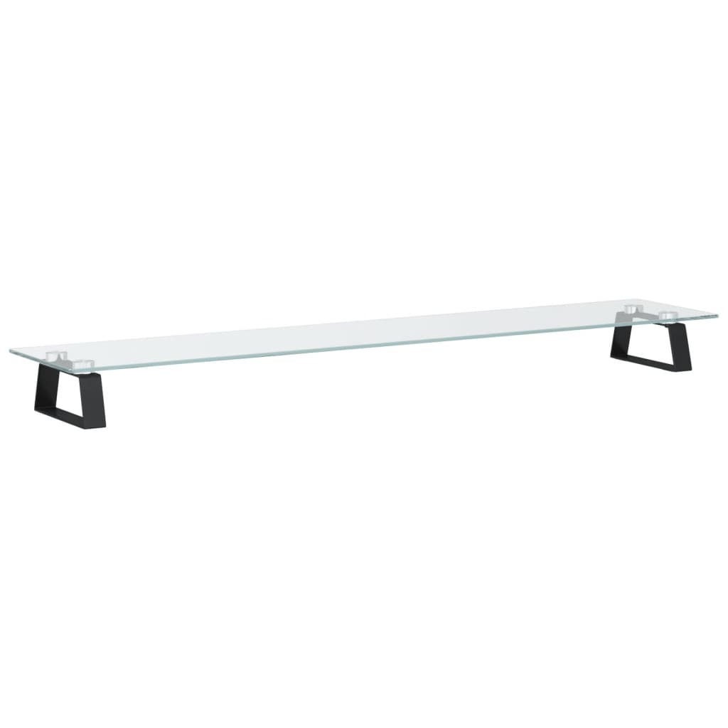 8721012216464_g_en_hd_4 vidaXL Monitor Stand Black 100x20x8 cm Tempered Glass and Metal - Image 6