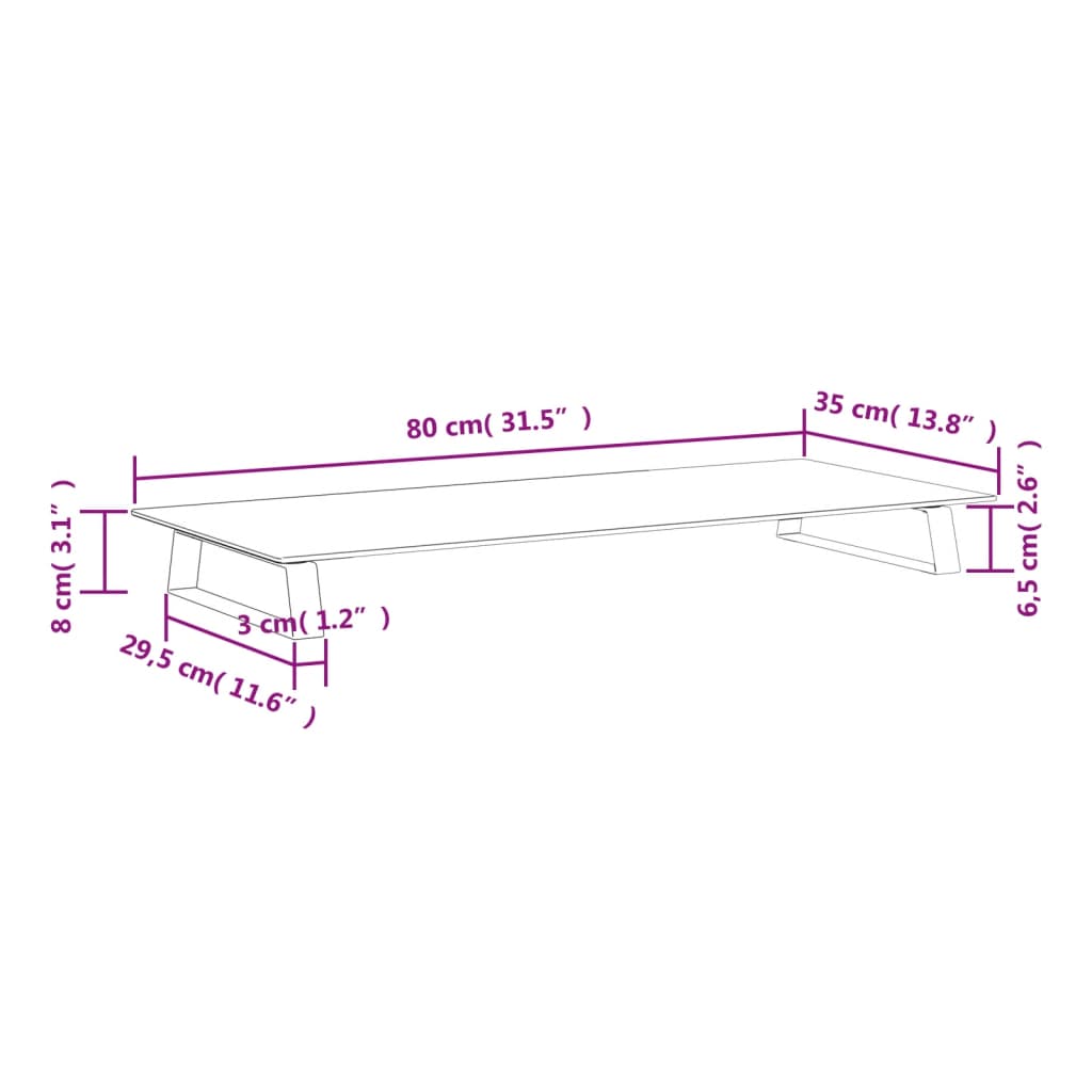 8721012216495_g_en_hd_6 vidaXL Monitor Stand Black 80x35x8 cm Tempered Glass and Metal - Image 8