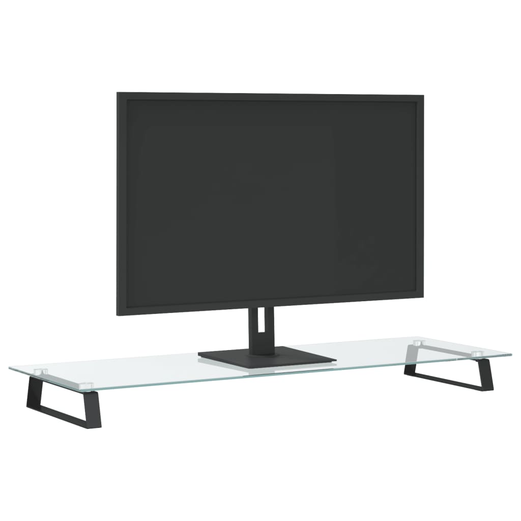 8721012216501_g_en_hd_1 vidaXL Monitor Stand Black 100x35x8 cm Tempered Glass and Metal - Image 3