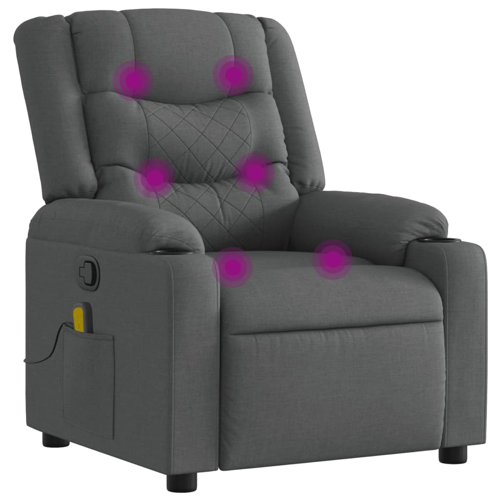 8721012220652_a_en_hd_1 vidaXL Massage Recliner Chair Dark Grey Fabric - Image 2
