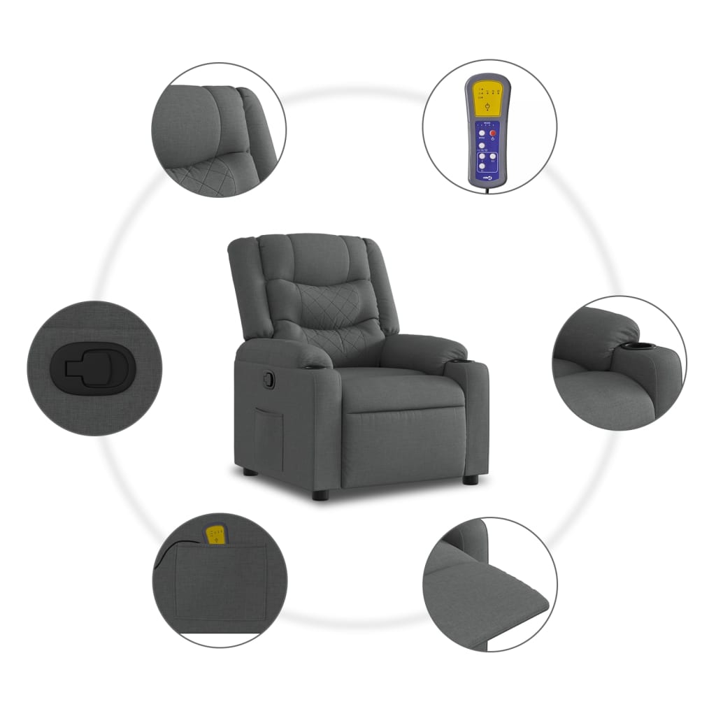 8721012220652_g_en_hd_4 vidaXL Massage Recliner Chair Dark Grey Fabric - Image 6
