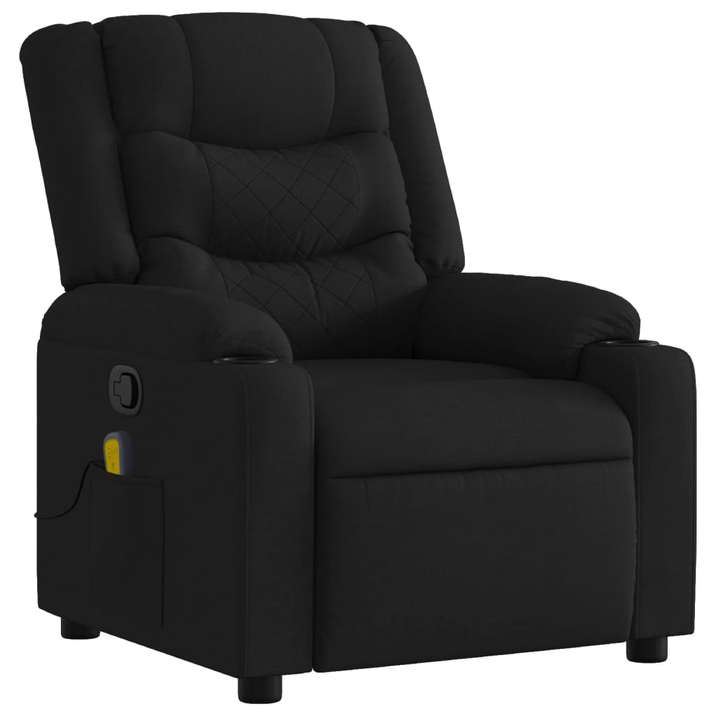 8721012220669_g_en_hd_1 vidaXL Massage Recliner Chair Black Fabric - Image 3