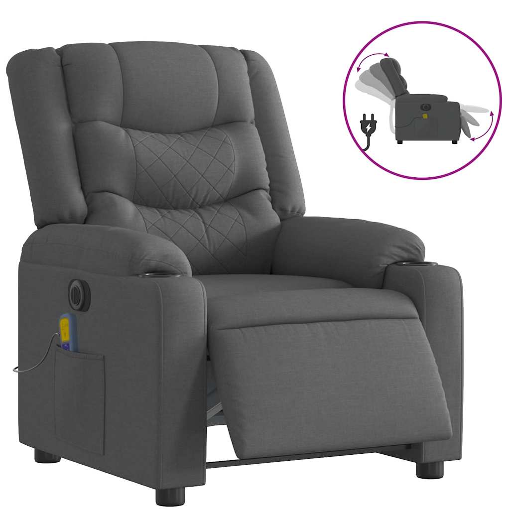 8721012220683_a_en_hd_1 vidaXL Electric Massage Recliner Chair Dark Grey Fabric - Image 2